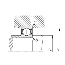 S 6208-2RSR, (j) DIN 625-1 (bio)ʵҪߴ, ɂ(c)ܷ