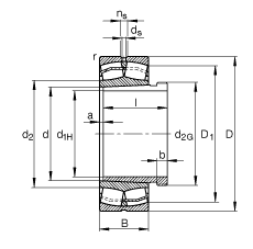 {(dio)ĝLS 22317-E1-K-T41A + AHX2317, (j) DIN 635-2 ˜ʵҪߴ, F׺ж
